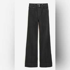 J. Crew pintuck denim trouser in Black Sz 28
